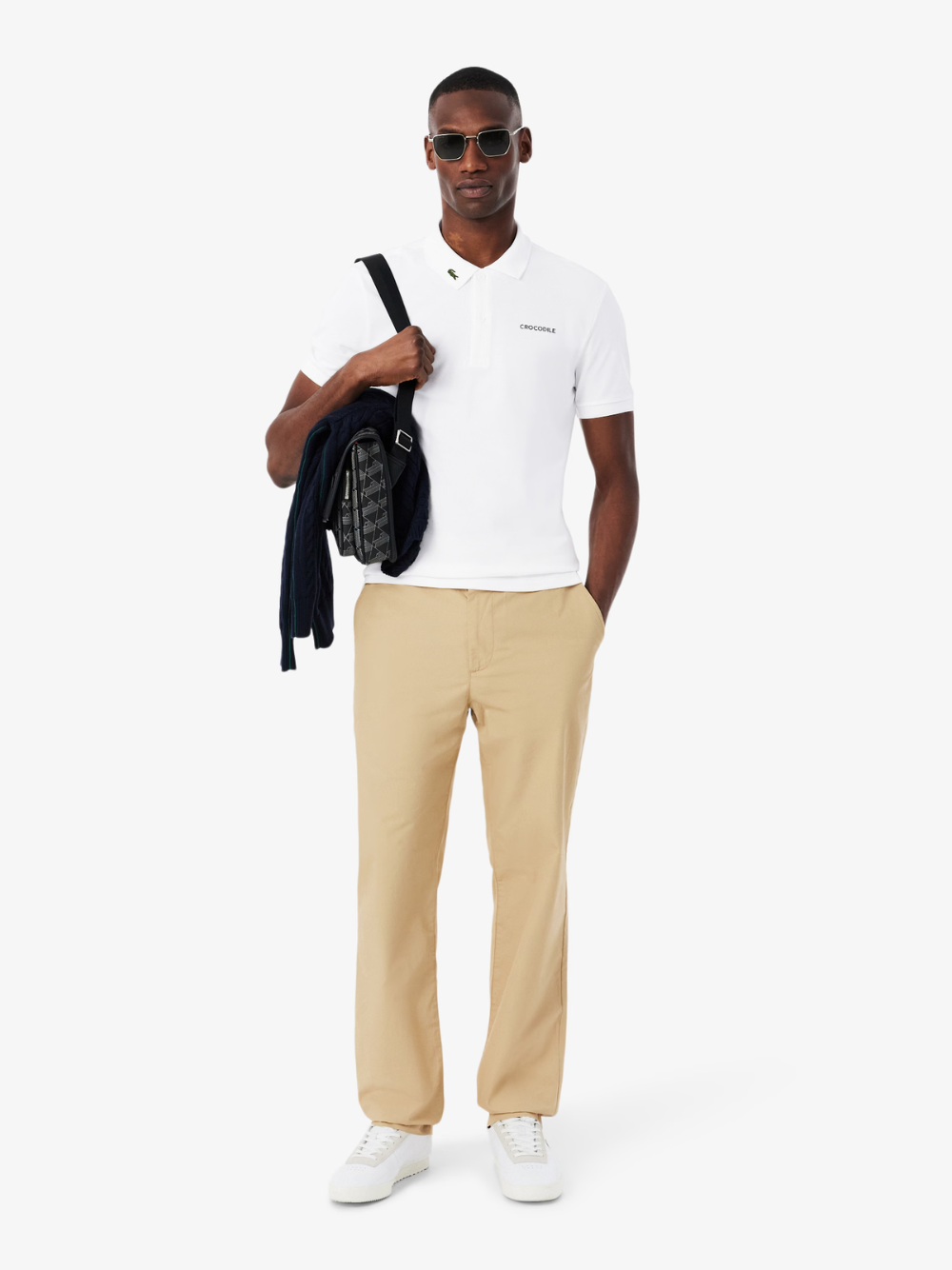 LACOSTE Regular Fit L.12.12 Branded Polo Shirt White