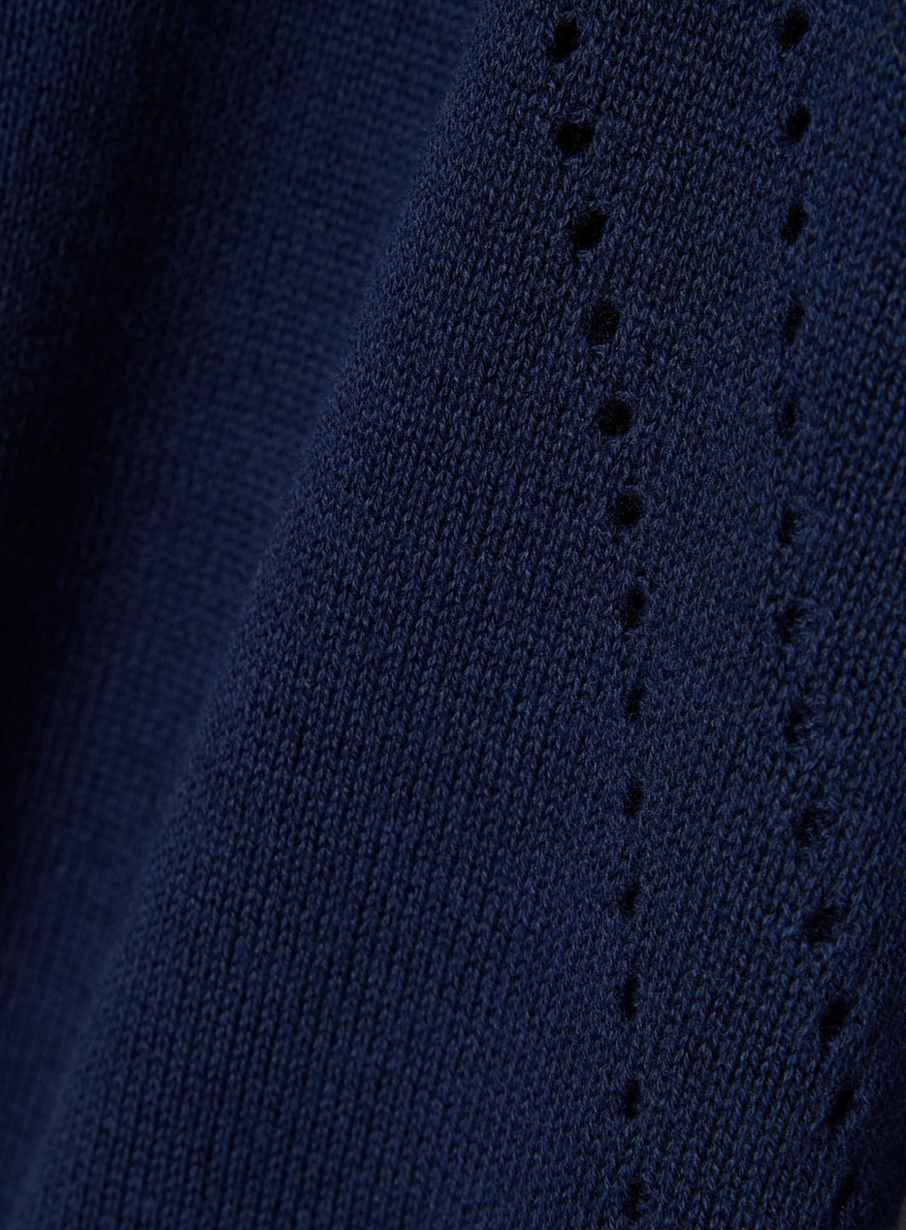 LACOSTE WOMEN 3D Knit Crew Neck Sweater Midnight Blue