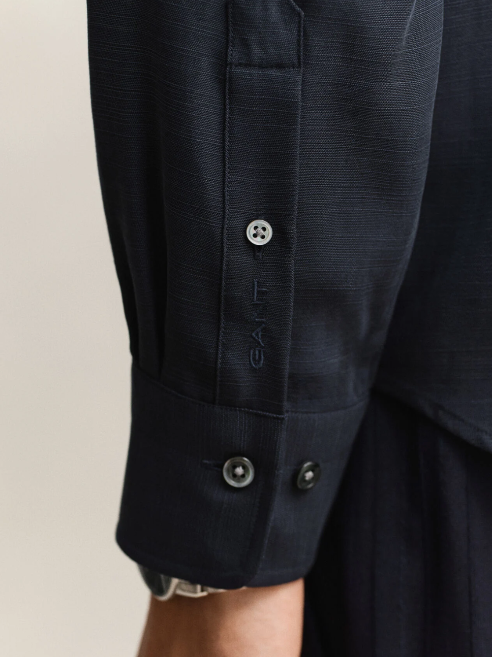 GANT Lyocell Shirt Evening Blue