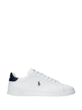RALPH LAUREN Heritage Court II Leather Sneakers White/Newport Navy