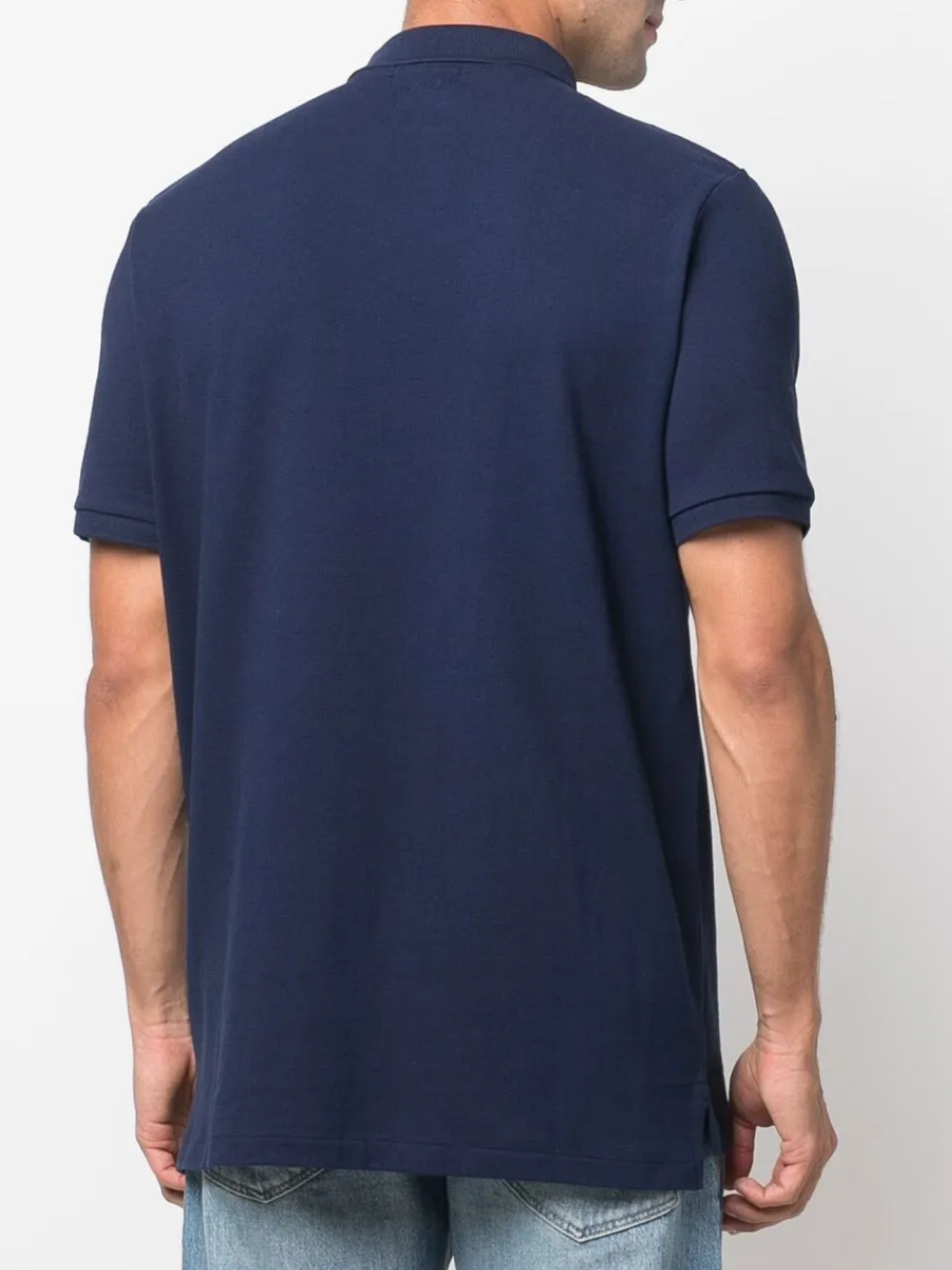 RALPH LAUREN Classic Fit Mesh Polo Shirt Newport Navy