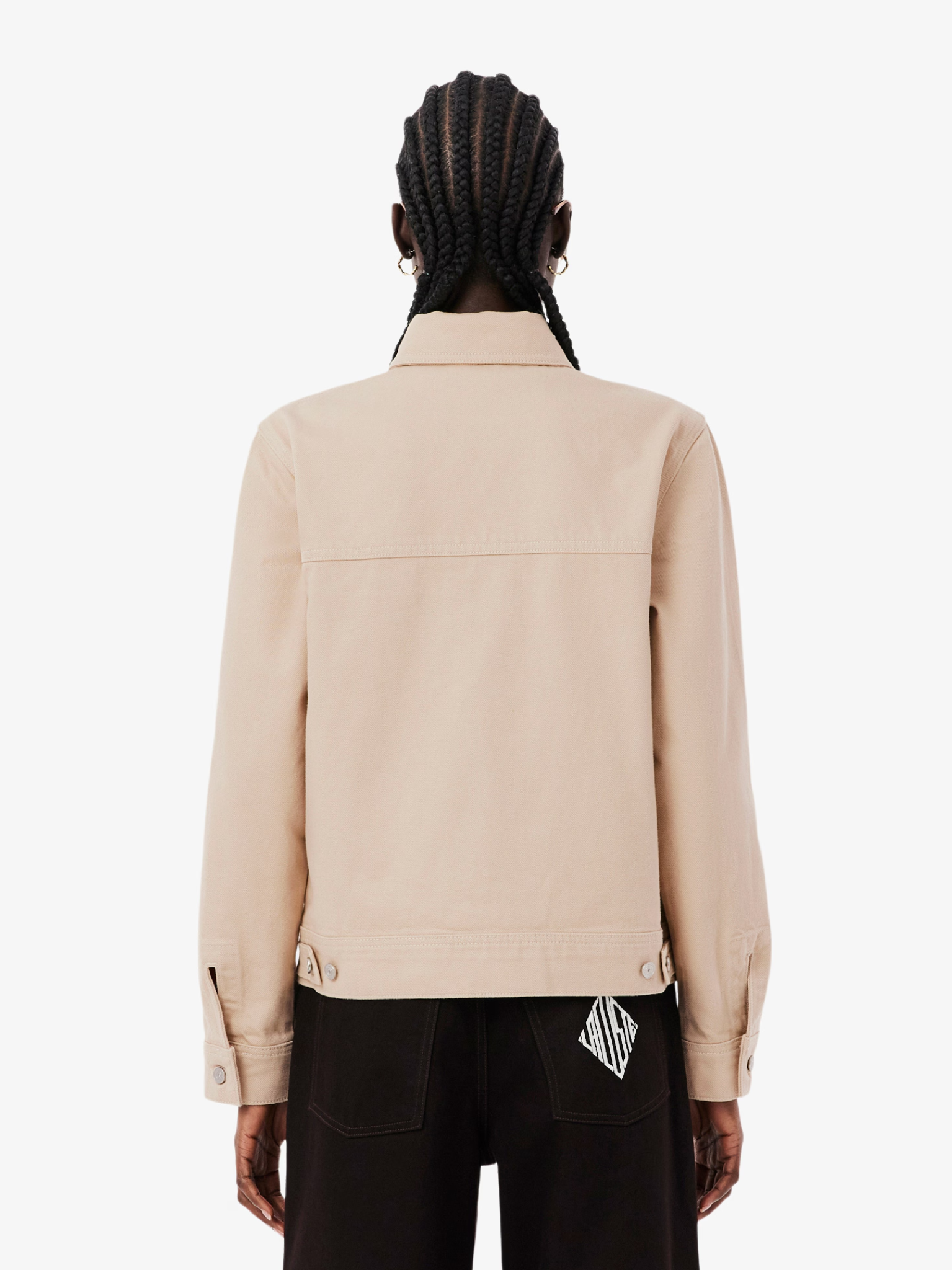 LACOSTE WOMEN Cotton Denim Jacket Beige