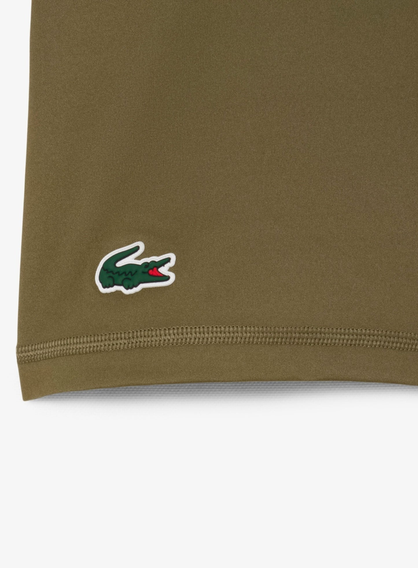 LACOSTE WOMEN Stretch Tennis Dress and Shorts White Khaki Green