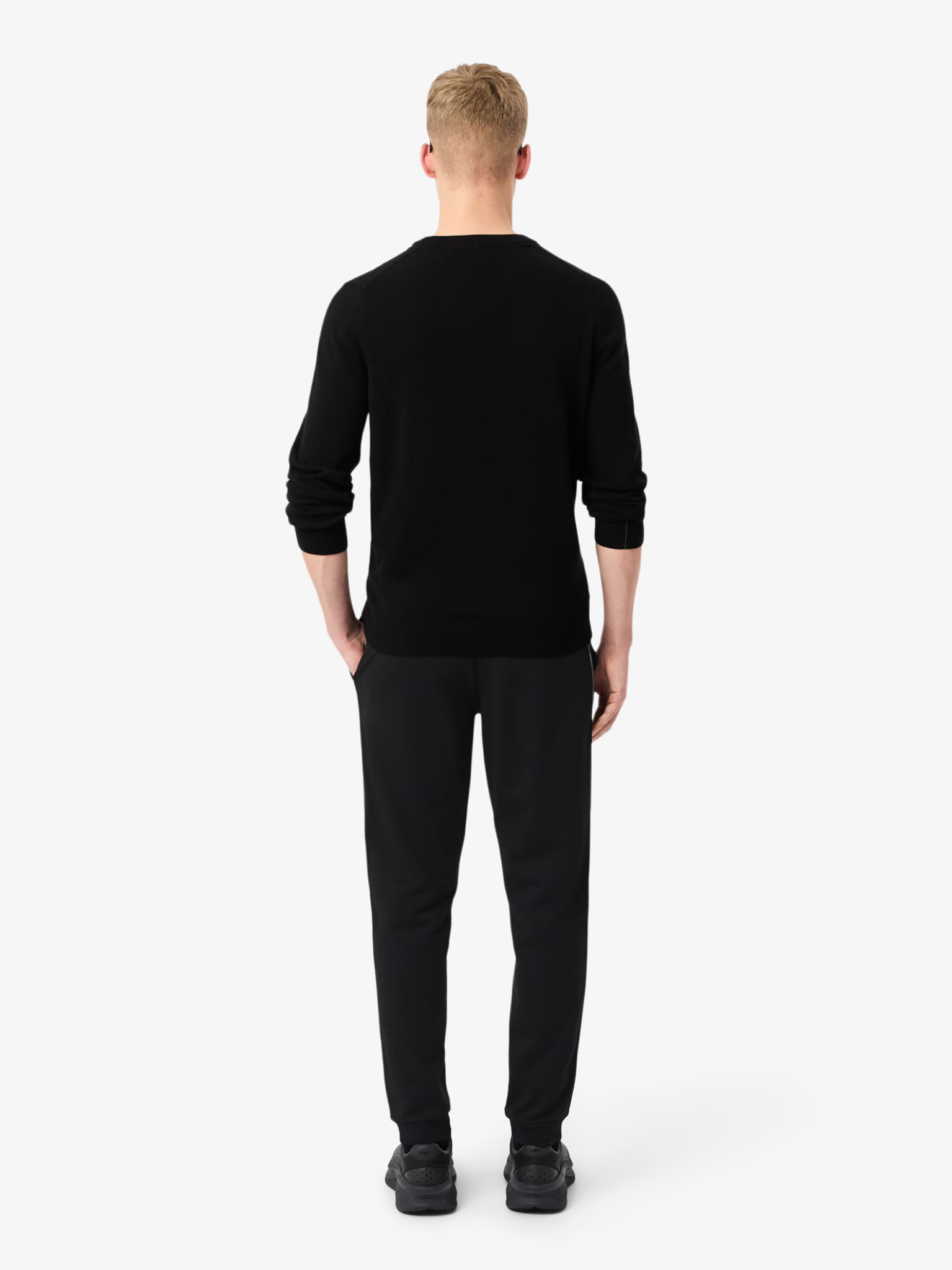 LACOSTE Logo Stripe Tracksuit Pants Black