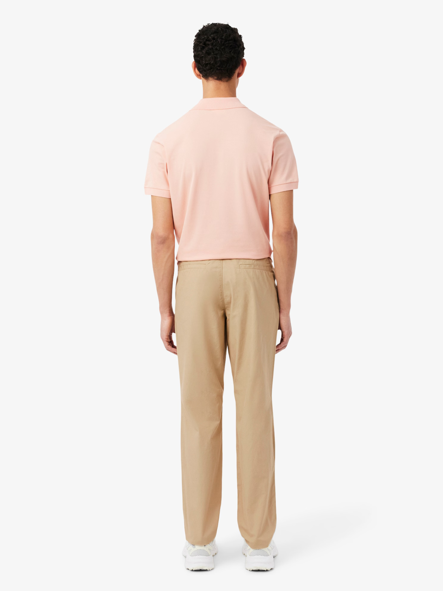LACOSTE Regular Fit Cotton Twill Chino Pants Beige