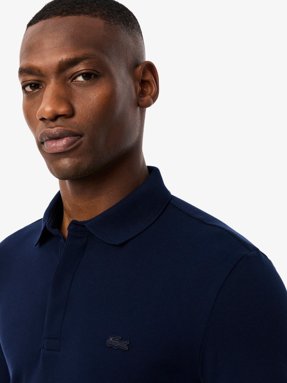 LACOSTE Regular Fit Paris Stretch Piqué Polo Shirt Midnight Blue