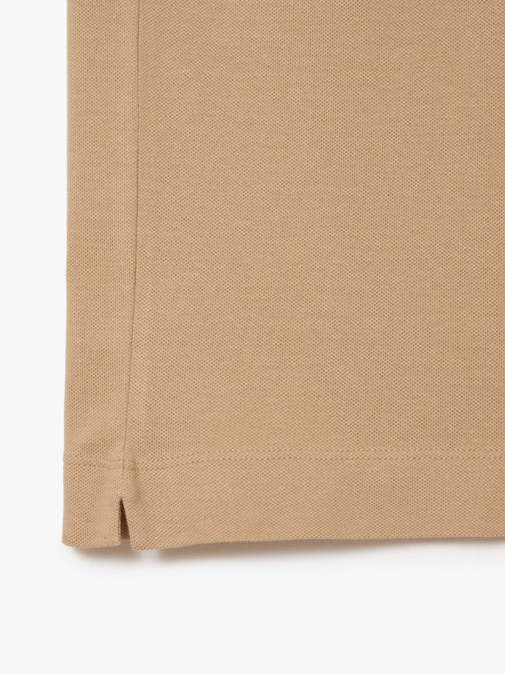 LACOSTE Regular Fit Paris Stretch Piqué Polo Shirt Beige