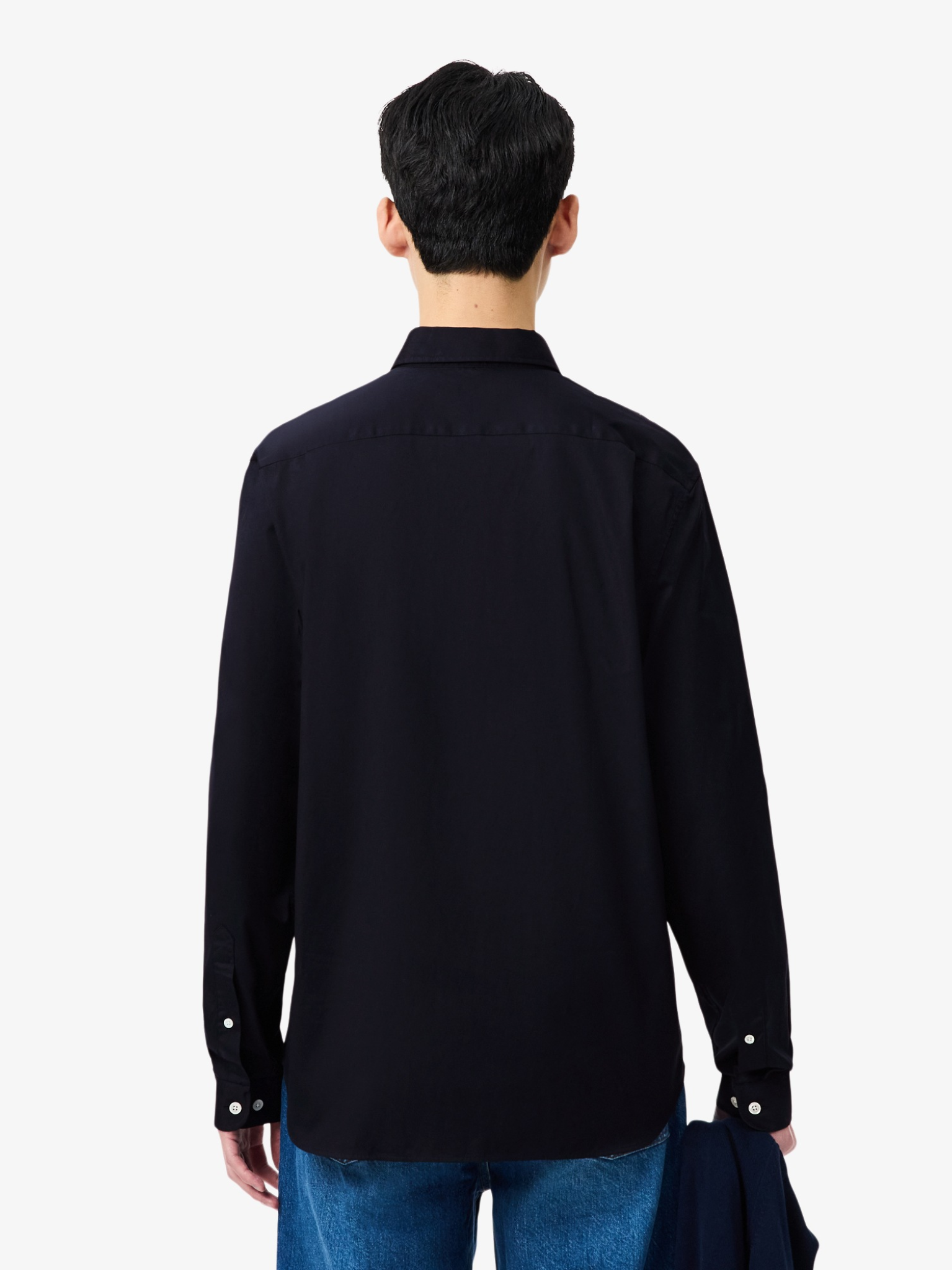 LACOSTE Regular Fit Cotton Shirt Navy Blue
