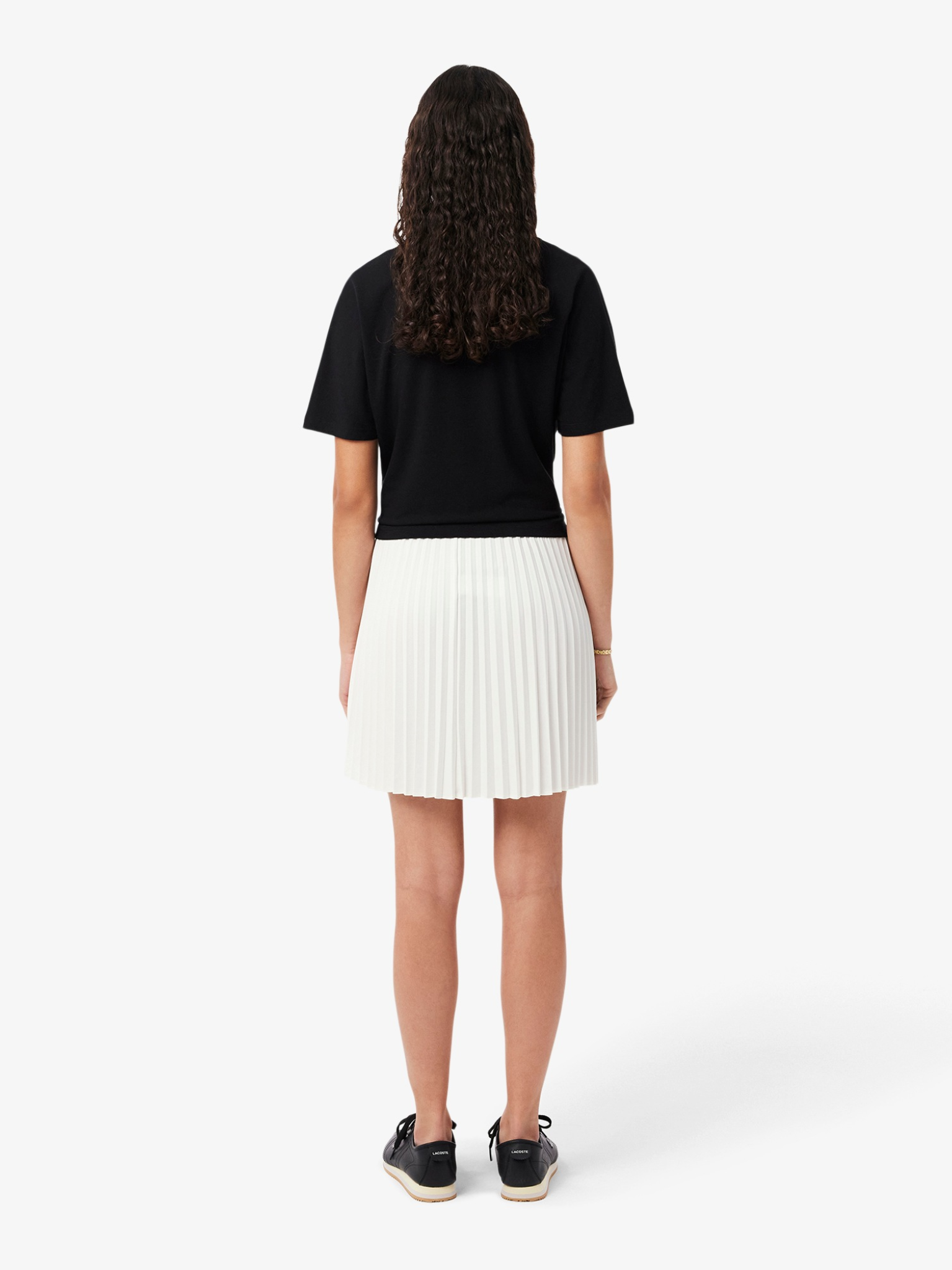 LACOSTE WOMEN Short Pleated Skirt White