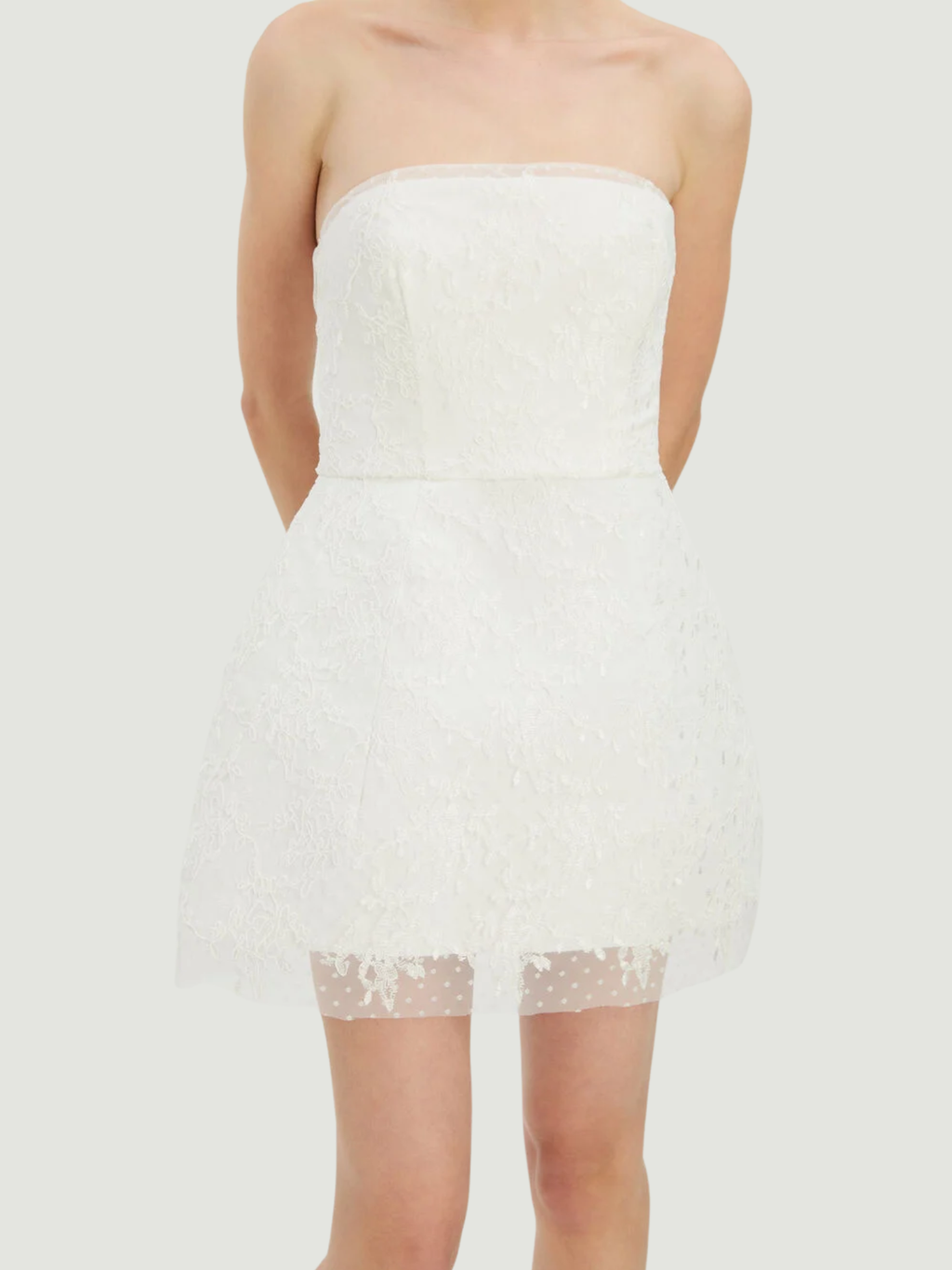 BARDOT WOMEN Franca Hourglass Mini Dress Ivory