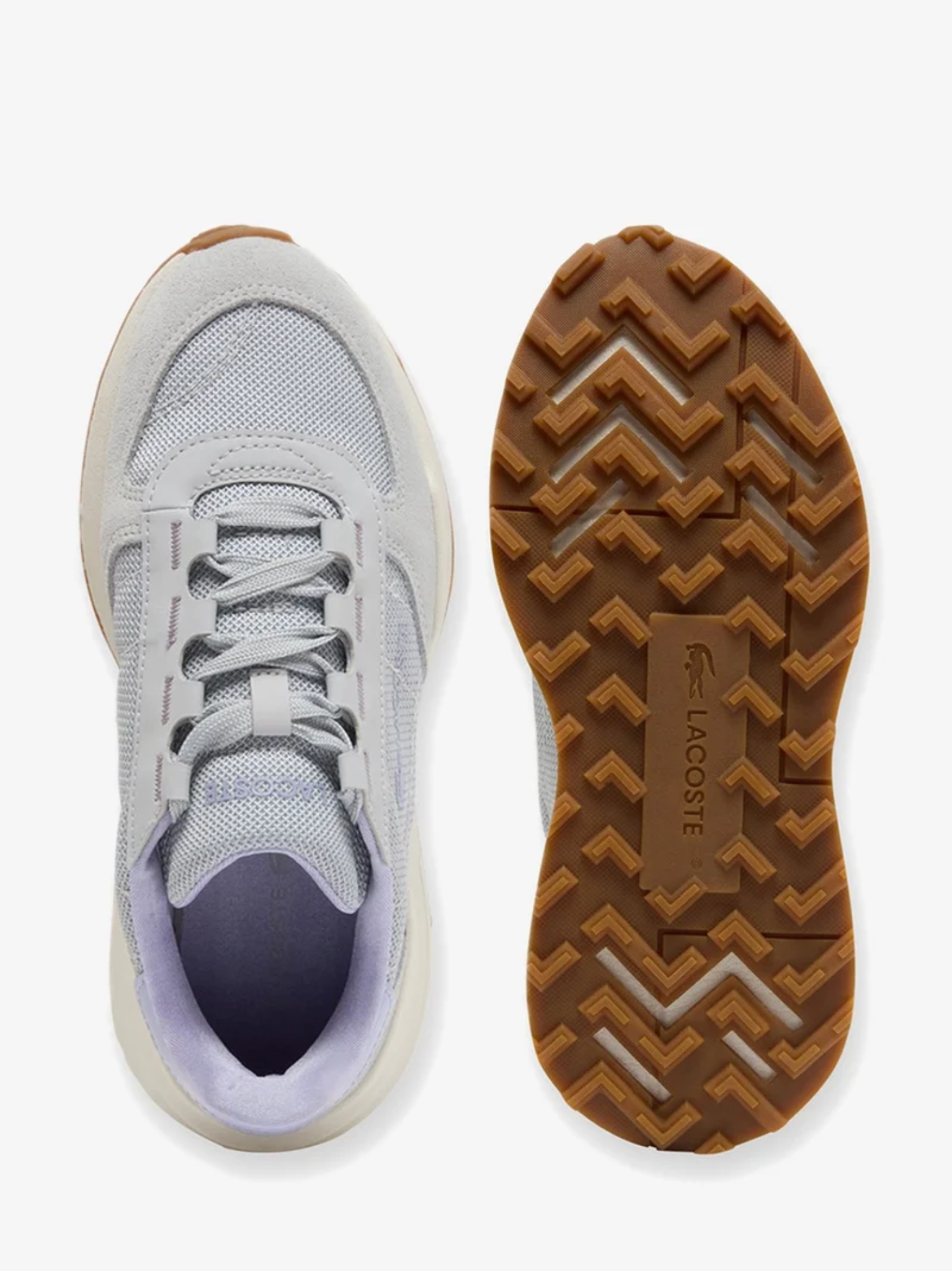 LACOSTE WOMEN Elite Active Evo Sneakers Light Grey/Light Purple