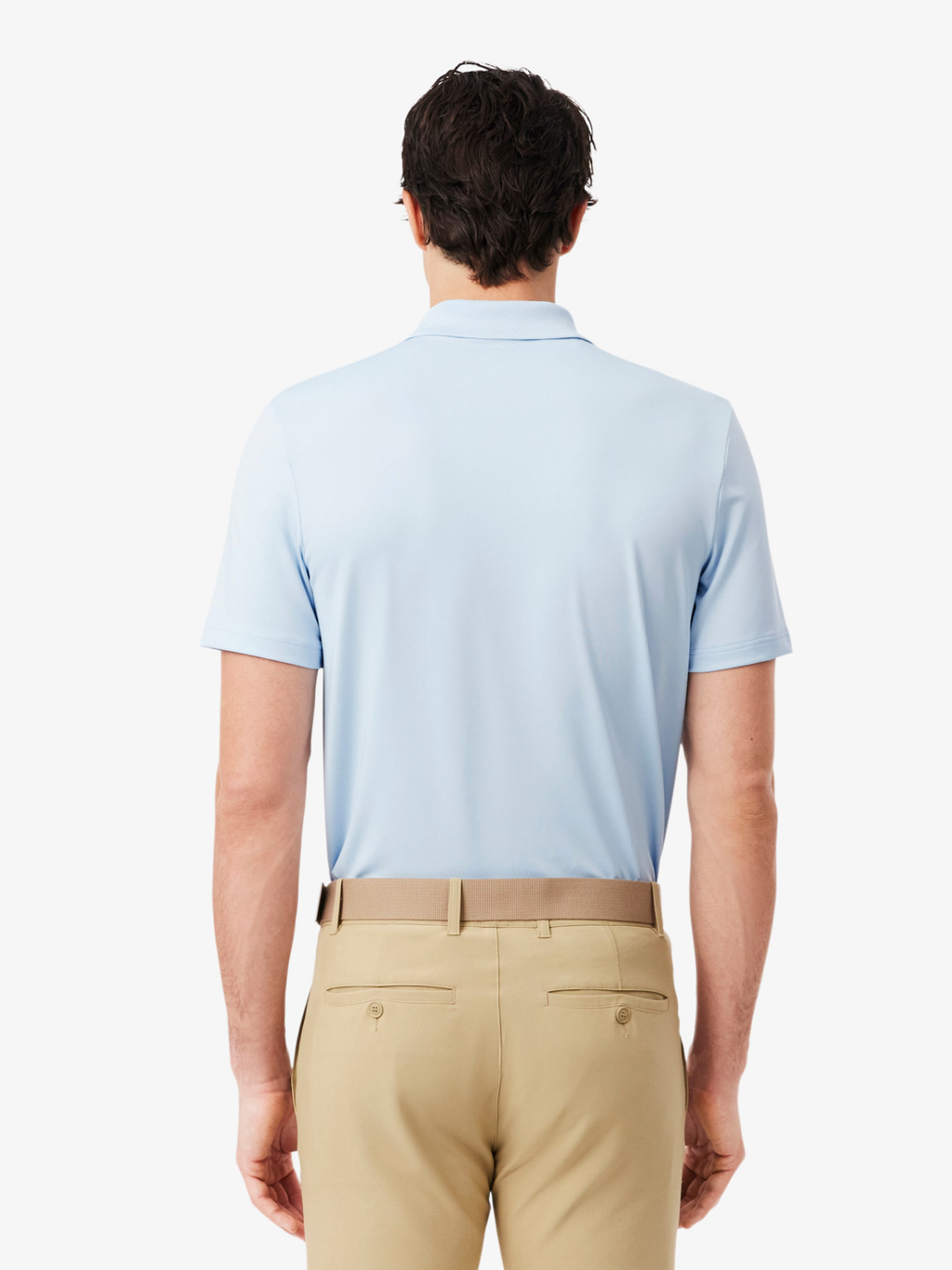 LACOSTE Ultra Dry Stretch Golf Polo Shirt Light Blue