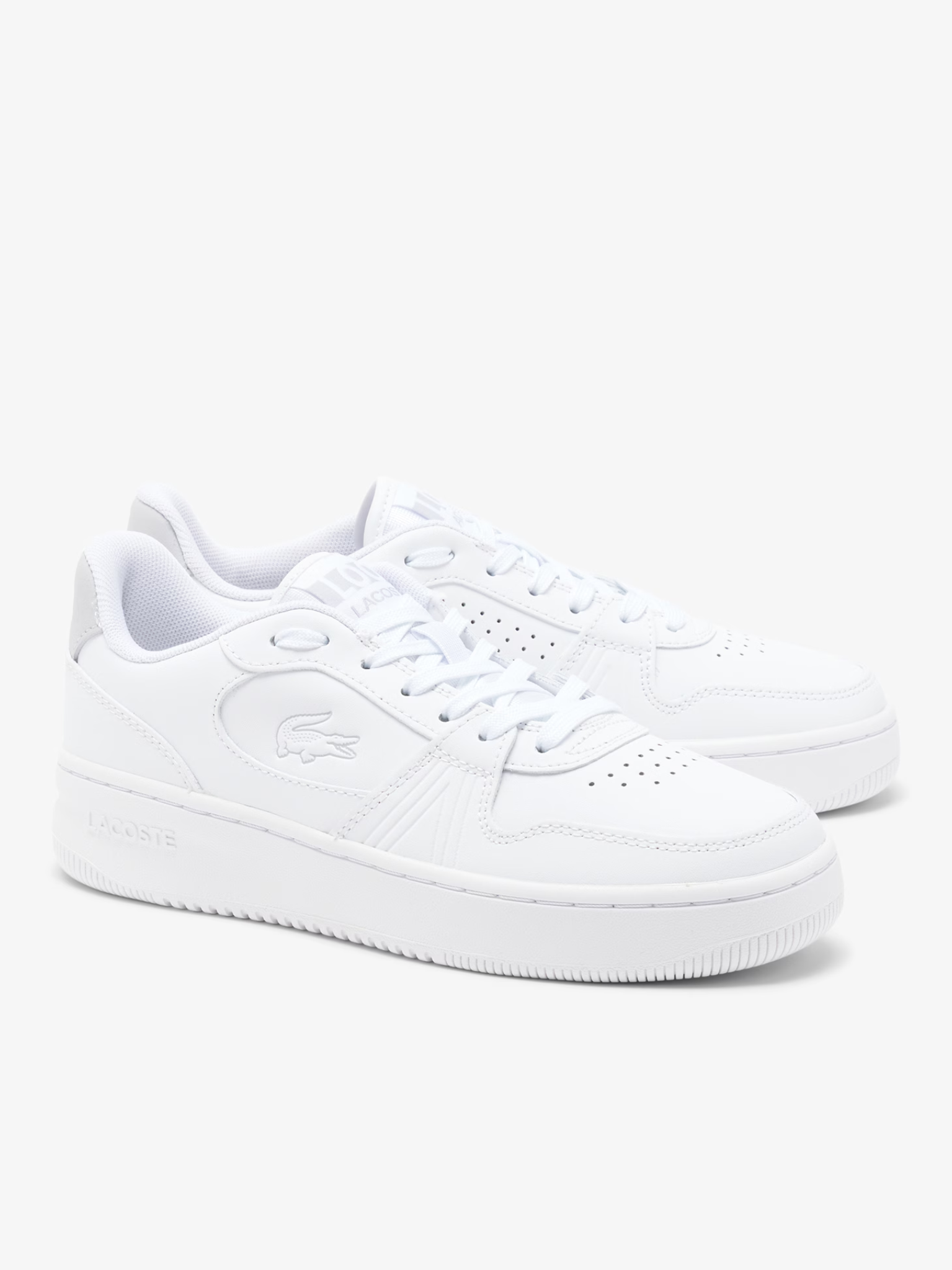 LACOSTE WOMEN L001 Set Leather Sneakers White