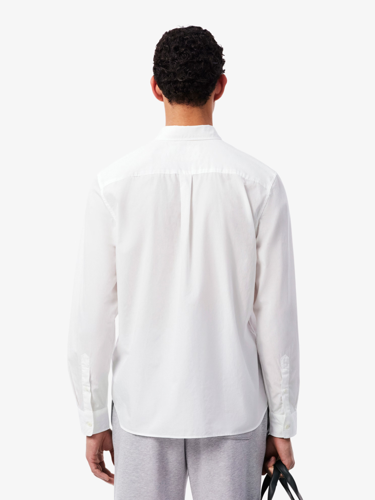 LACOSTE Regular Fit Lightweight Poplin Shirt White