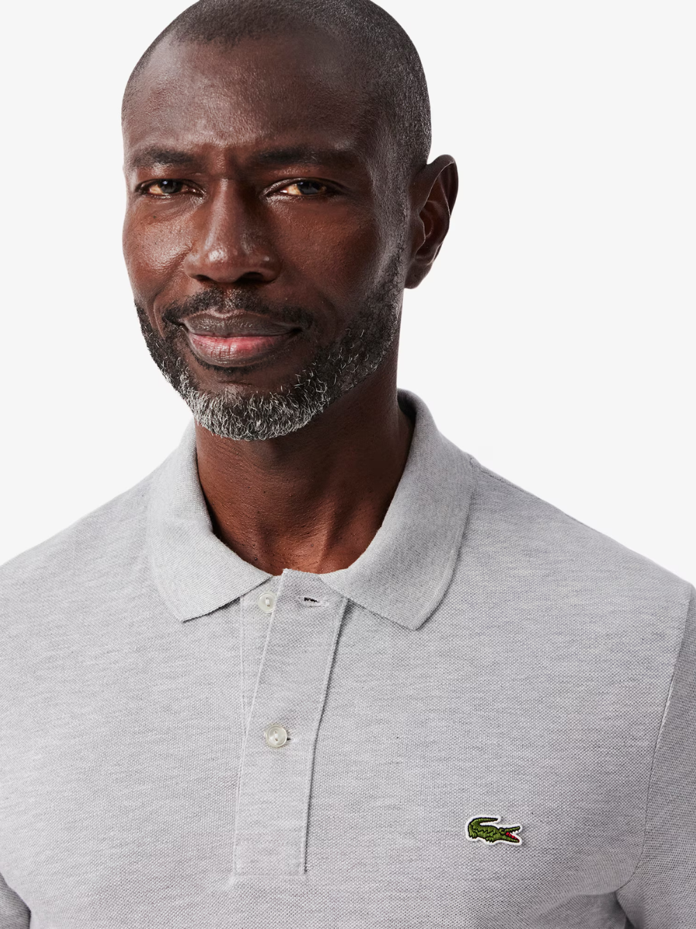 LACOSTE Slim Fit L.12.12 Piqué Polo Shirt Grey