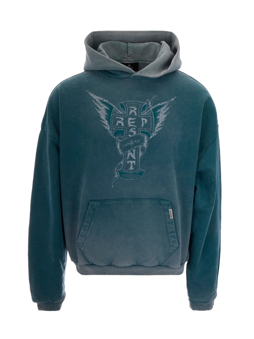 REPRESENT Westside Hoodie Smoked Teal