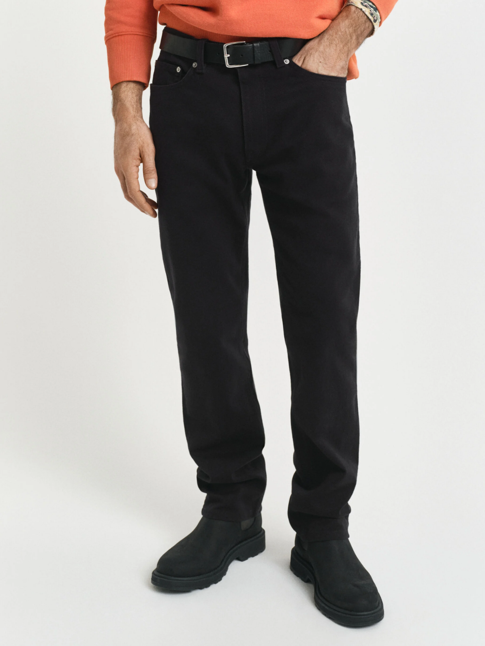 GANT Regular Fit Soft Twill Jeans Black
