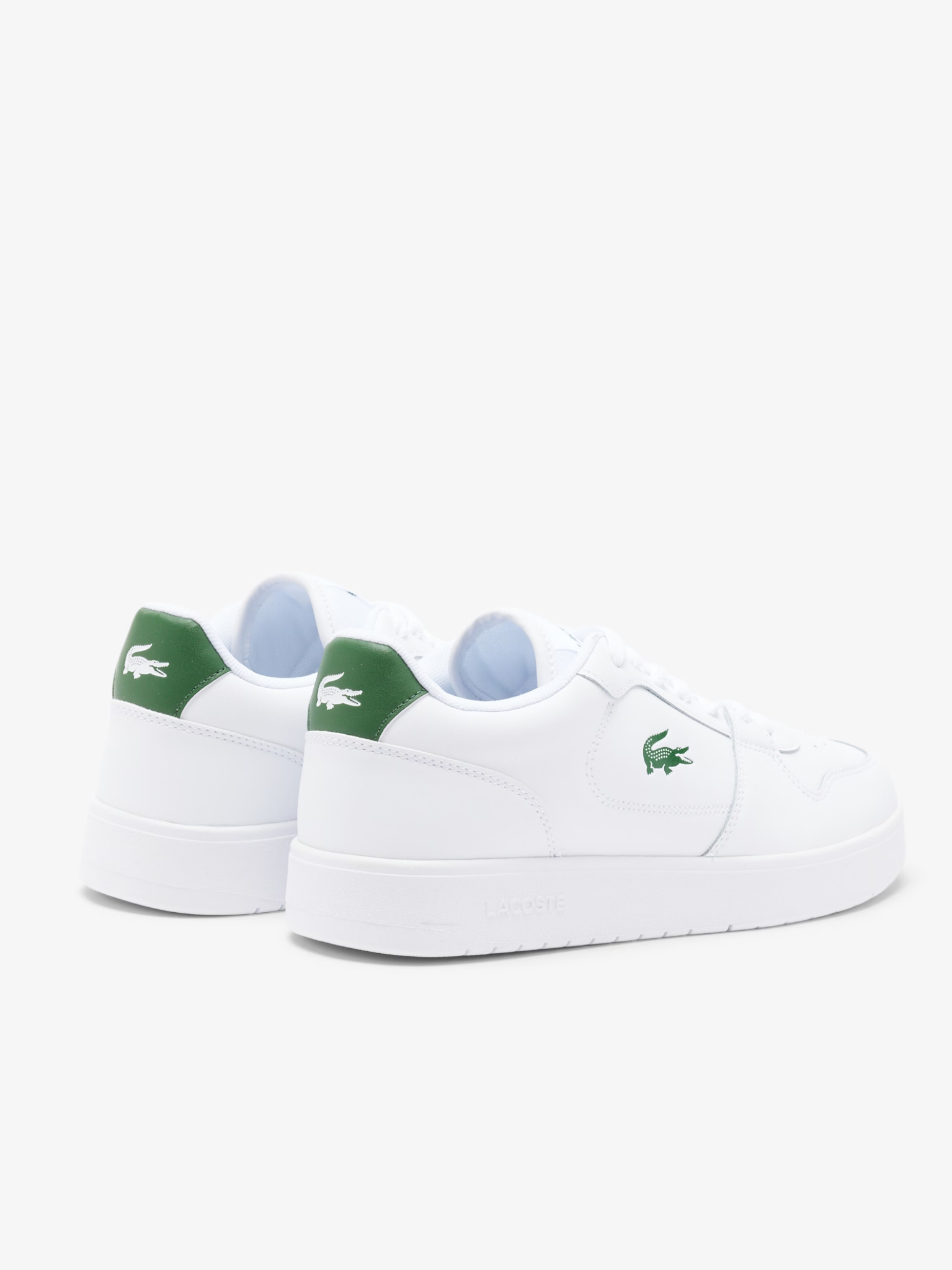 LACOSTE Court Ace Leather Sneakers White/Dark Green