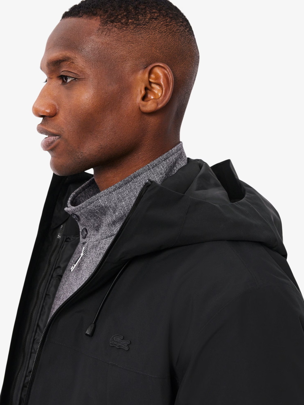 LACOSTE 3 in 1 Water-Repellent Padded Parka Black