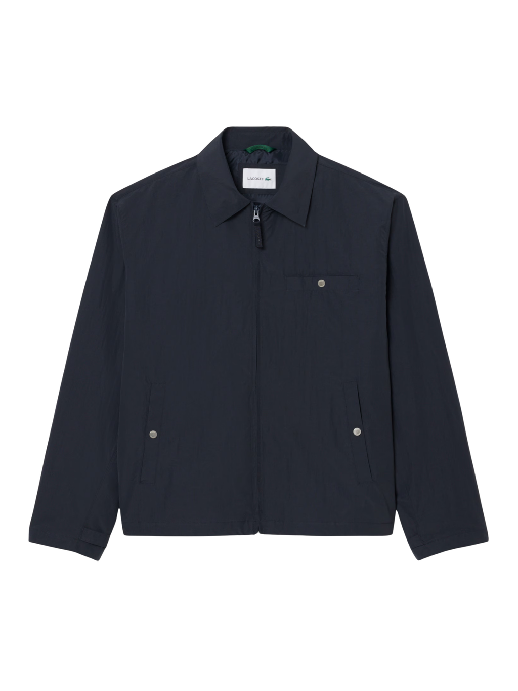 LACOSTE Water-Repellent Textured Taffeta Jacket Black