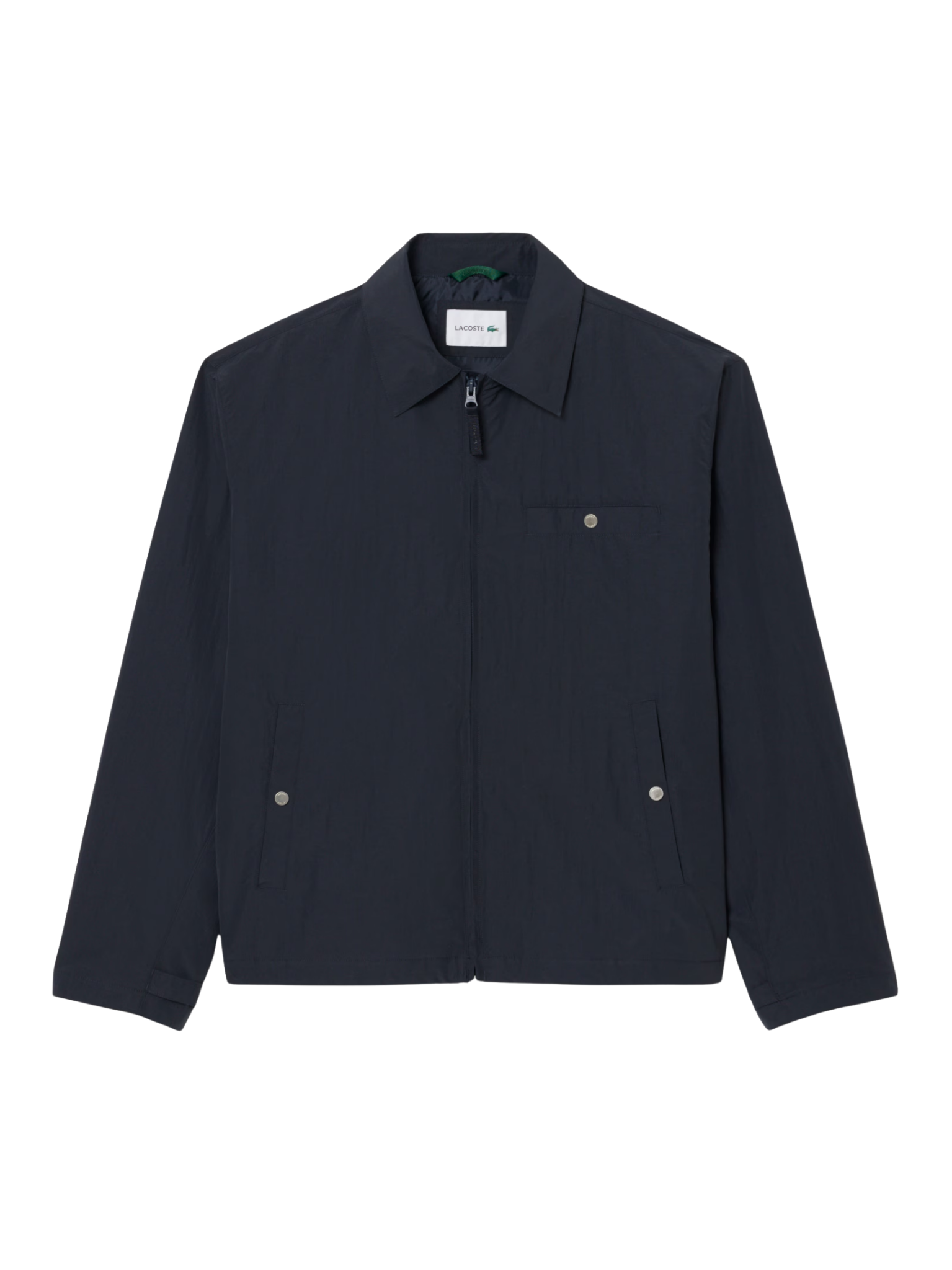LACOSTE Water-Repellent Textured Taffeta Jacket Black