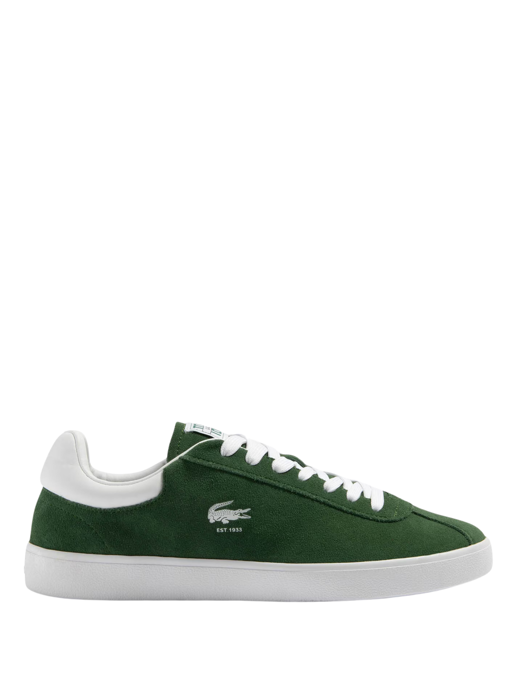 LACOSTE Baseshot Leather Sneakers Dark Green