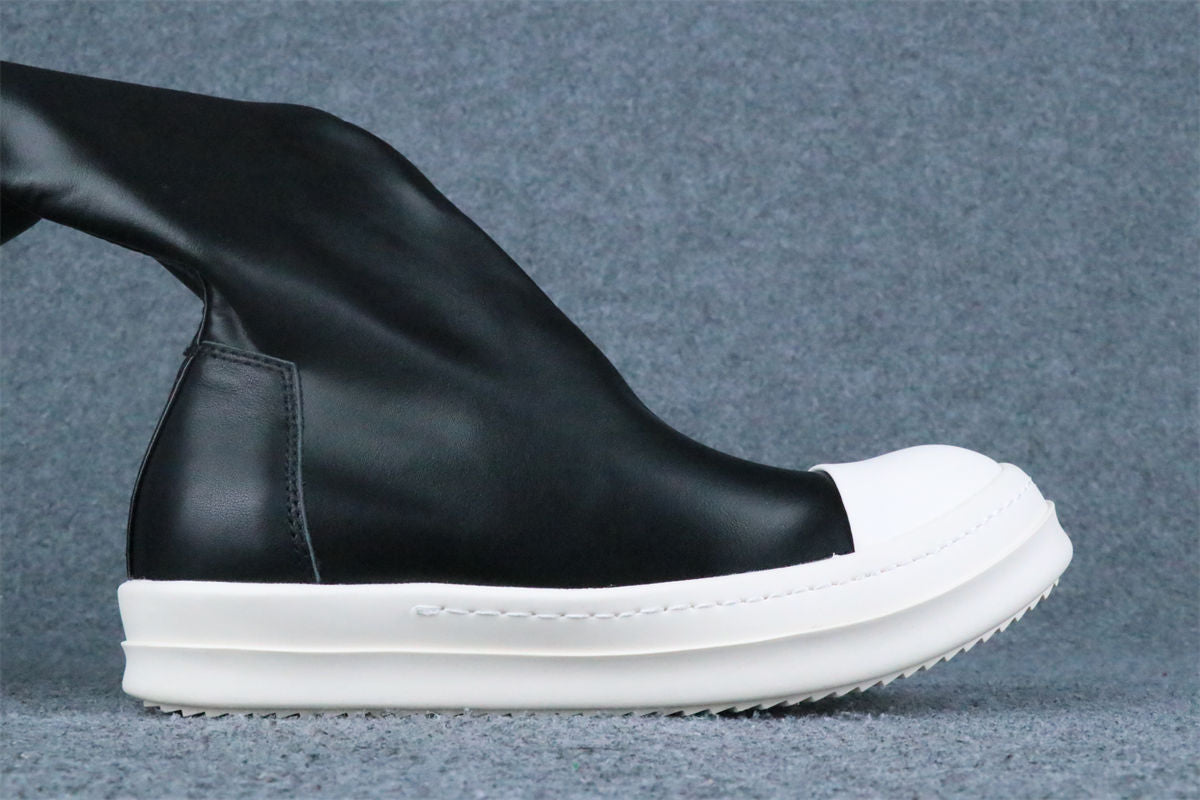 Rick Owens Wmns DRKSHDW Abstract Stockings Boot 'Black Milk'