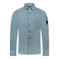 Cp Company Corduroy Button Up Shirt in Orion Blue