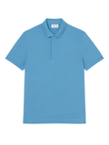 LACOSTE Regular Fit Paris Stretch Piqué Polo Shirt Sky Blue