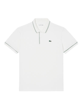 LACOSTE Heat Regulating Mini Piqué Golf Polo Shirt White