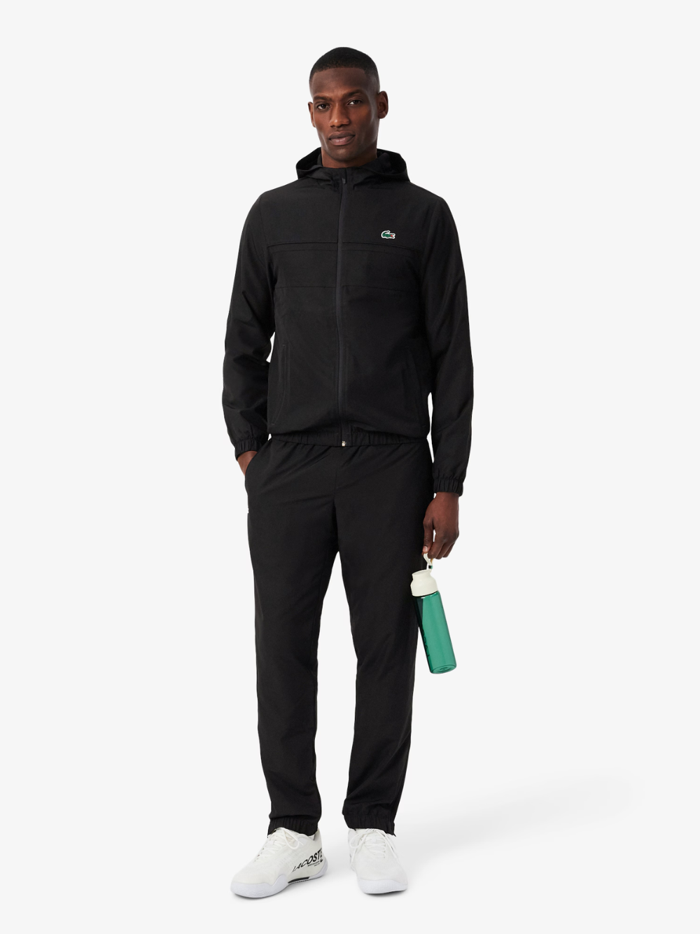 LACOSTE Diamond Taffeta Sport Tracksuit Black