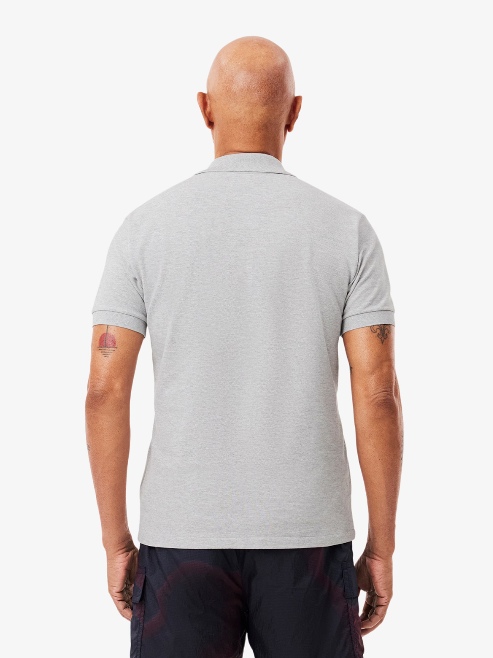 LACOSTE Classic Fit L.12.12 Marl Polo Shirt Grey