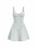 BARDOT WOMEN Reyna Denim Mini Dress Light Denim