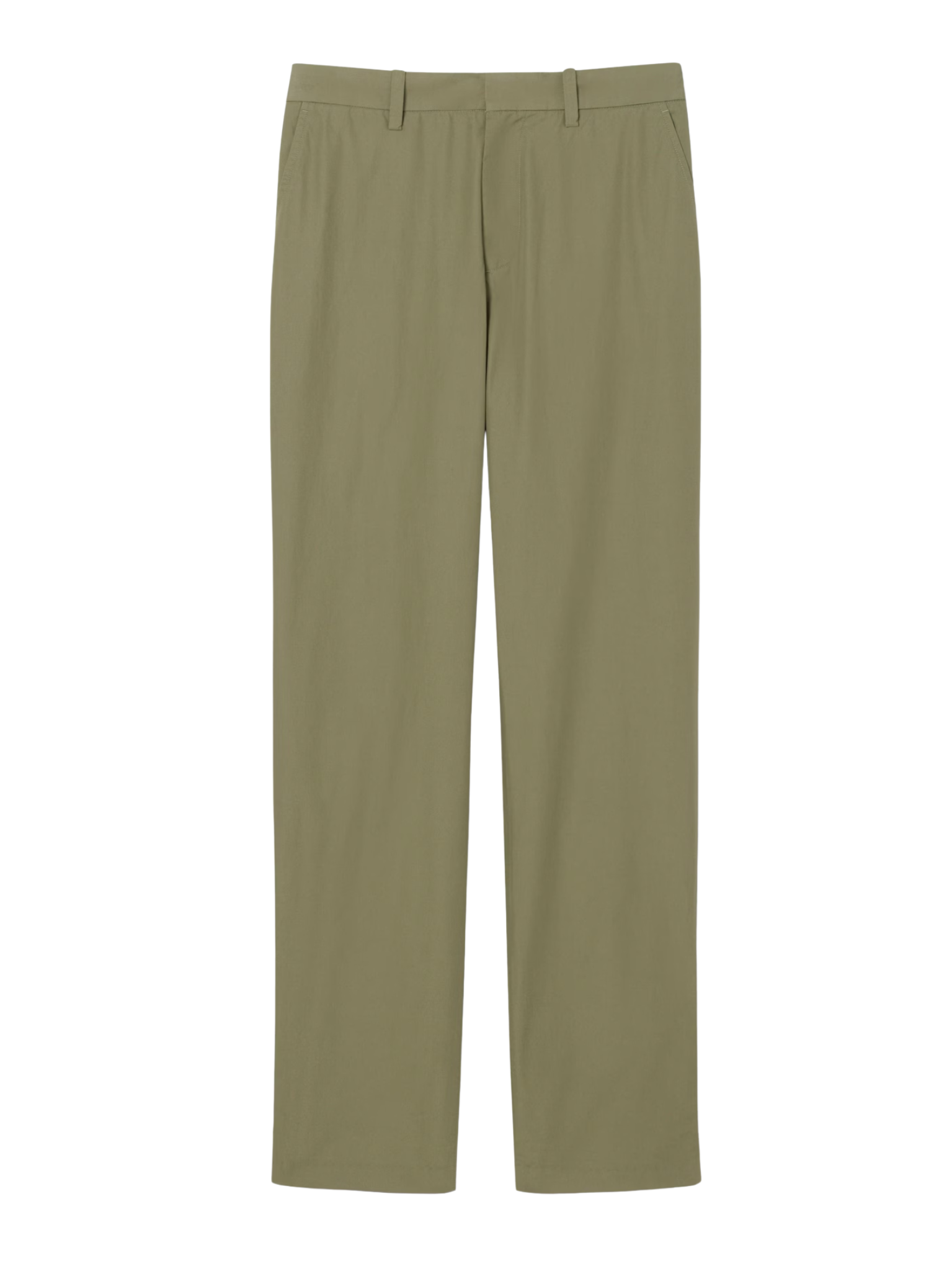 LACOSTE Regular Fit Cotton Twill Chino Pants Khaki Green