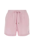 RALPH LAUREN WOMEN Linen Drawstring Shorts Carmel Pink
