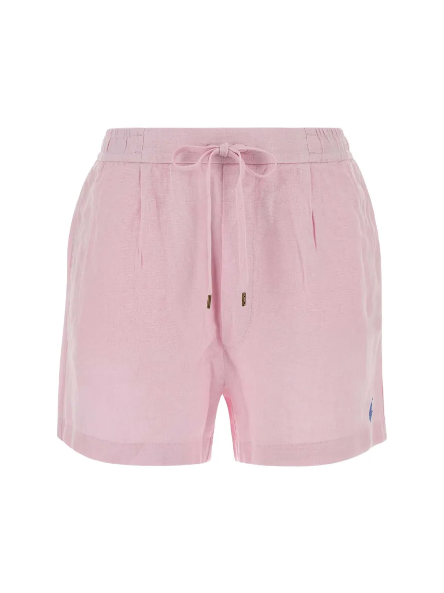 RALPH LAUREN WOMEN Linen Drawstring Shorts Carmel Pink