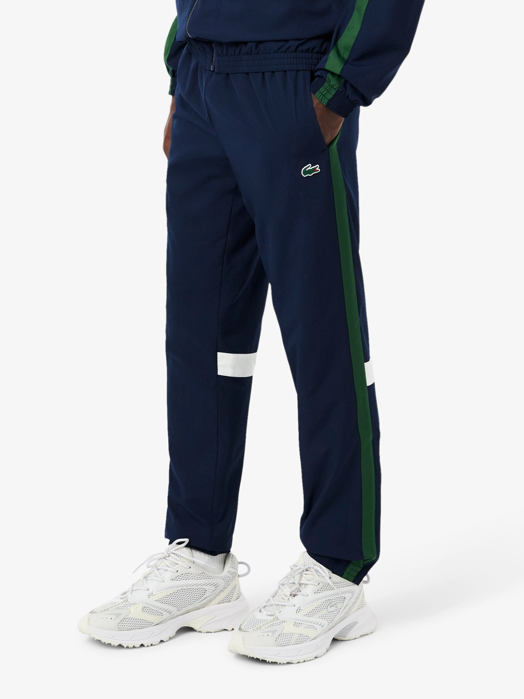 LACOSTE Sport Printed Tracksuit Navy/White