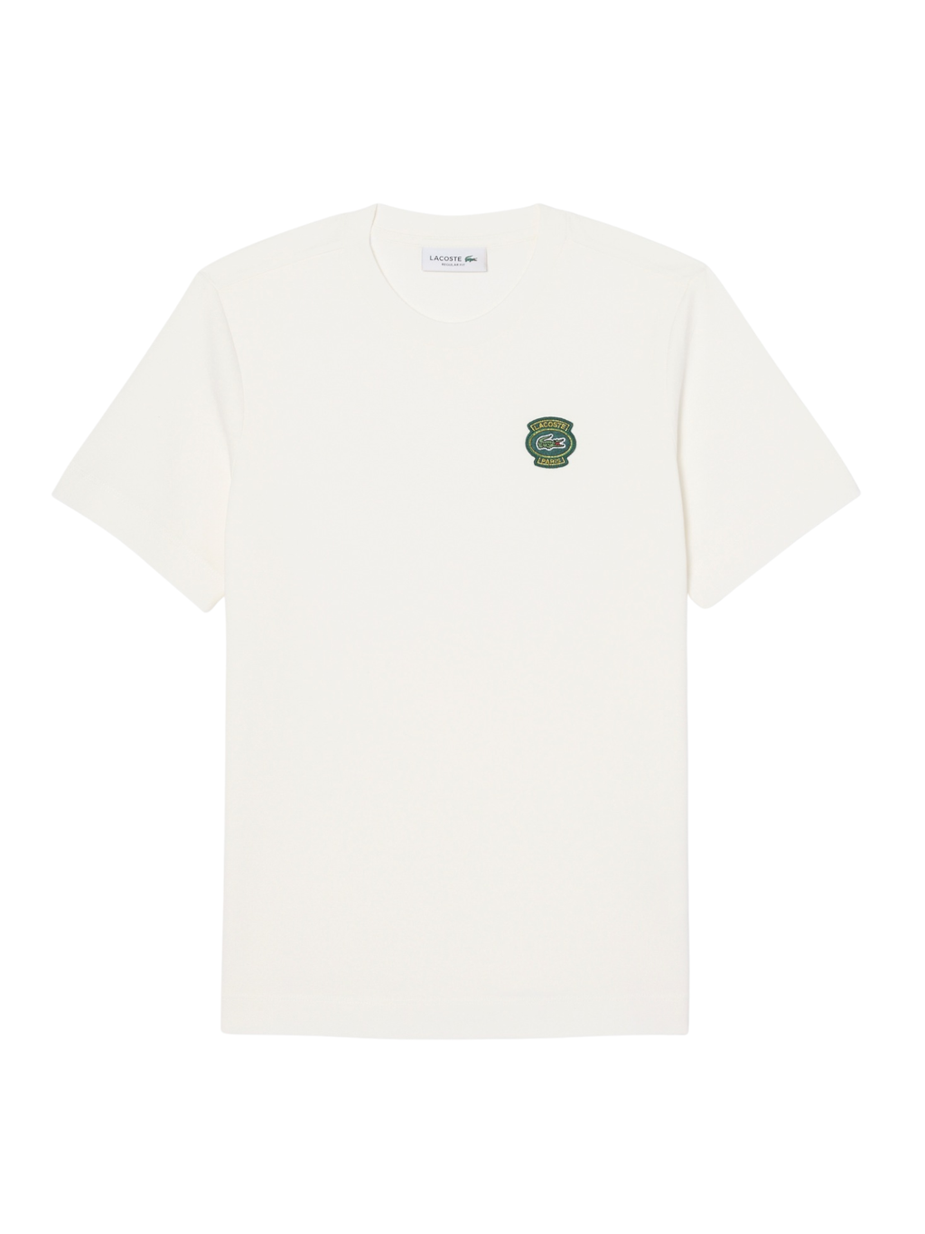 LACOSTE WOMEN Cotton Badge T-shirt White