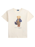 RALPH LAUREN WOMEN Polo Bear Cotton Jersey Tee Warm White