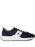 RALPH LAUREN Train 89 Suede & Oxford Sneakers Navy/Deckwash White