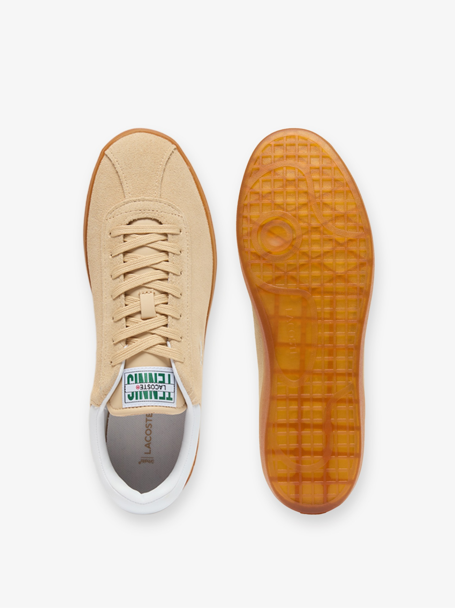 LACOSTE Baseshot Suede Sneakers Natural/Gum