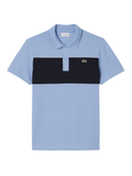 LACOSTE Regular Fit Colour-Block Piqué Polo Shirt Blue