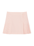 LACOSTE WOMEN Short Seersucker Wrap Skirt White/Pink