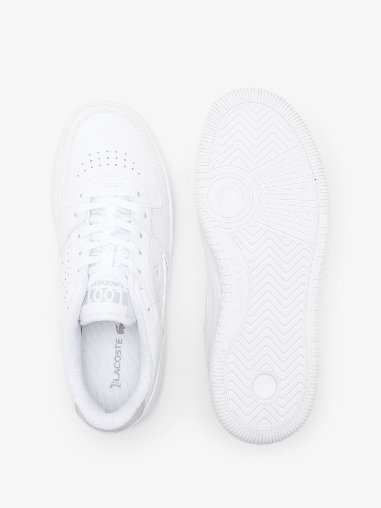 LACOSTE WOMEN L001 Set Leather Sneakers White
