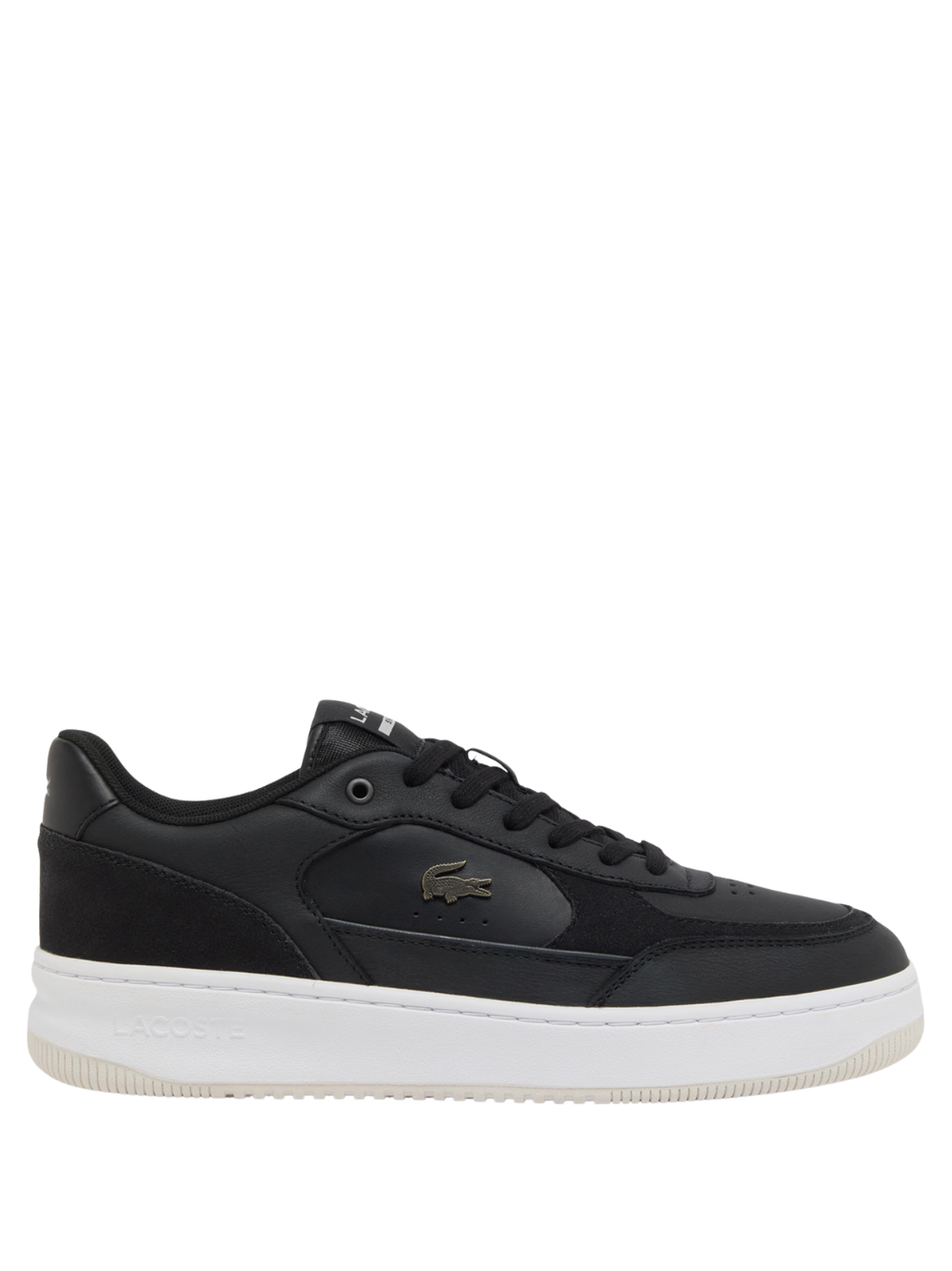 LACOSTE L001 Ace Leather Sneakers Black/White