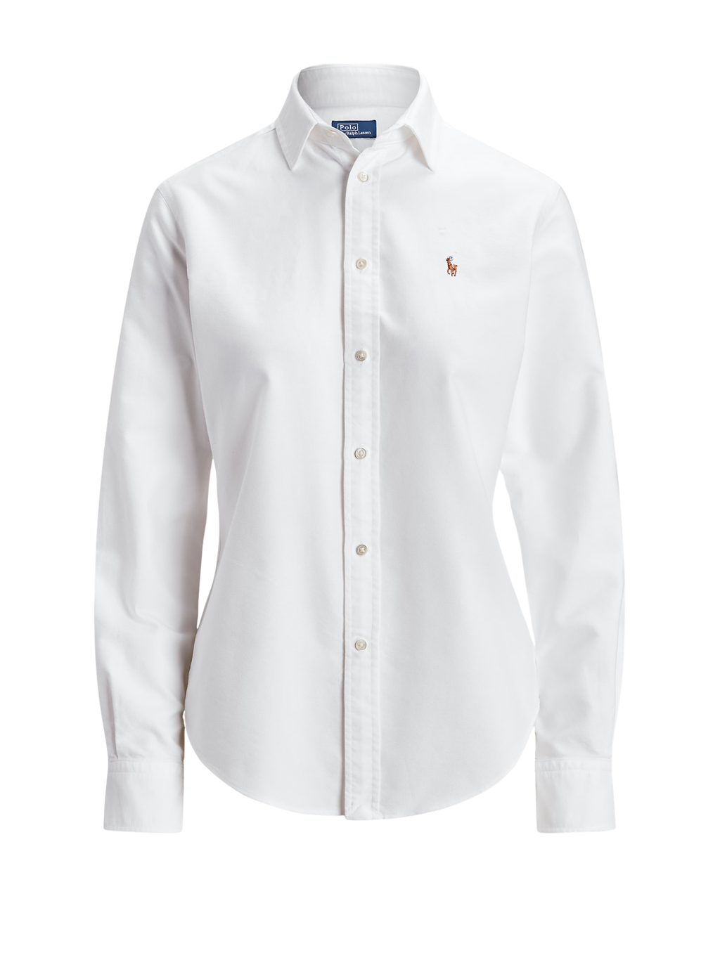 RALPH LAUREN WOMEN Slim Fit Oxford Shirt White