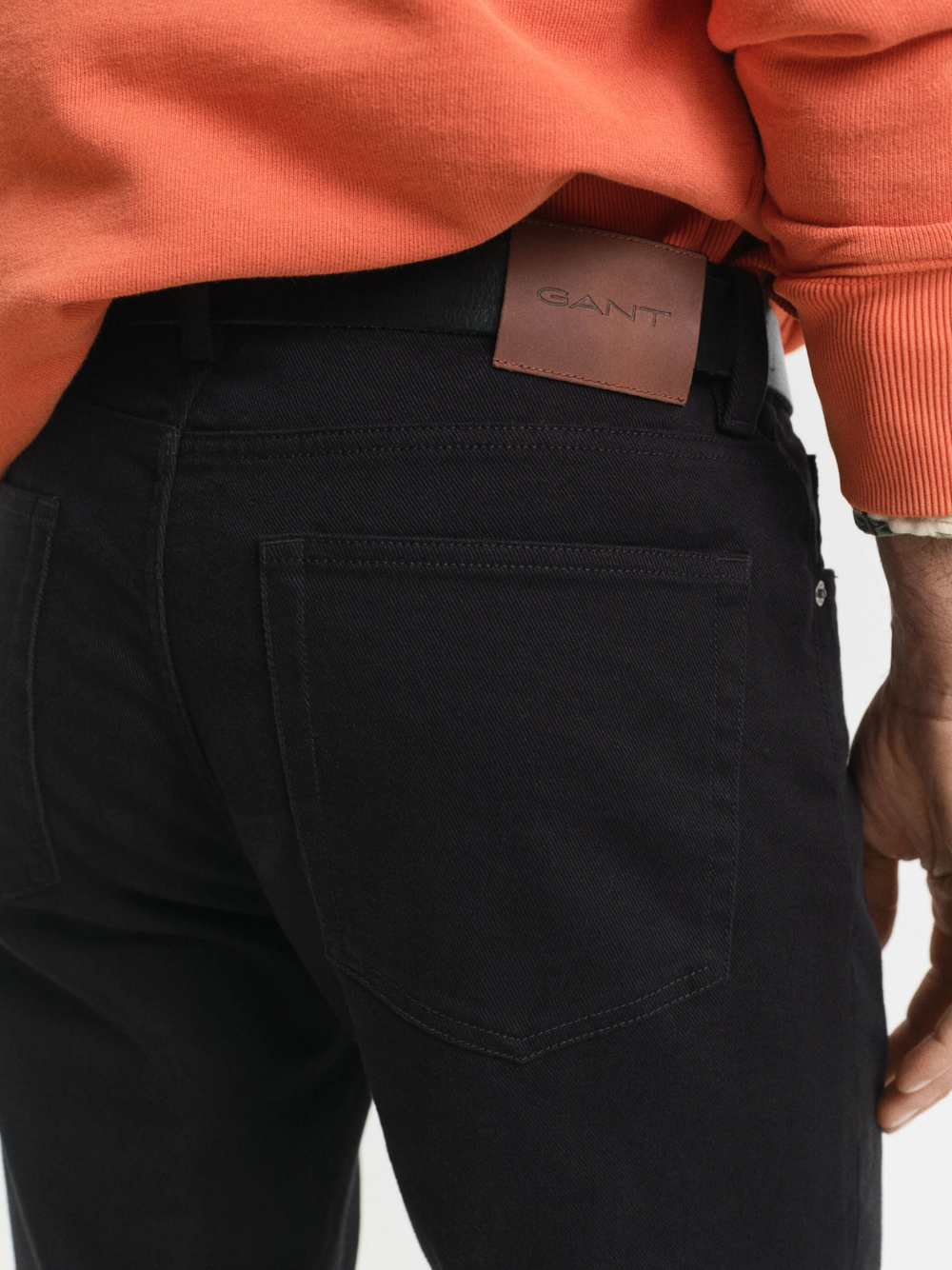 GANT Regular Fit Soft Twill Jeans Black