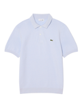 LACOSTE Classic Fit Knitted Polo Shirt Light Blue