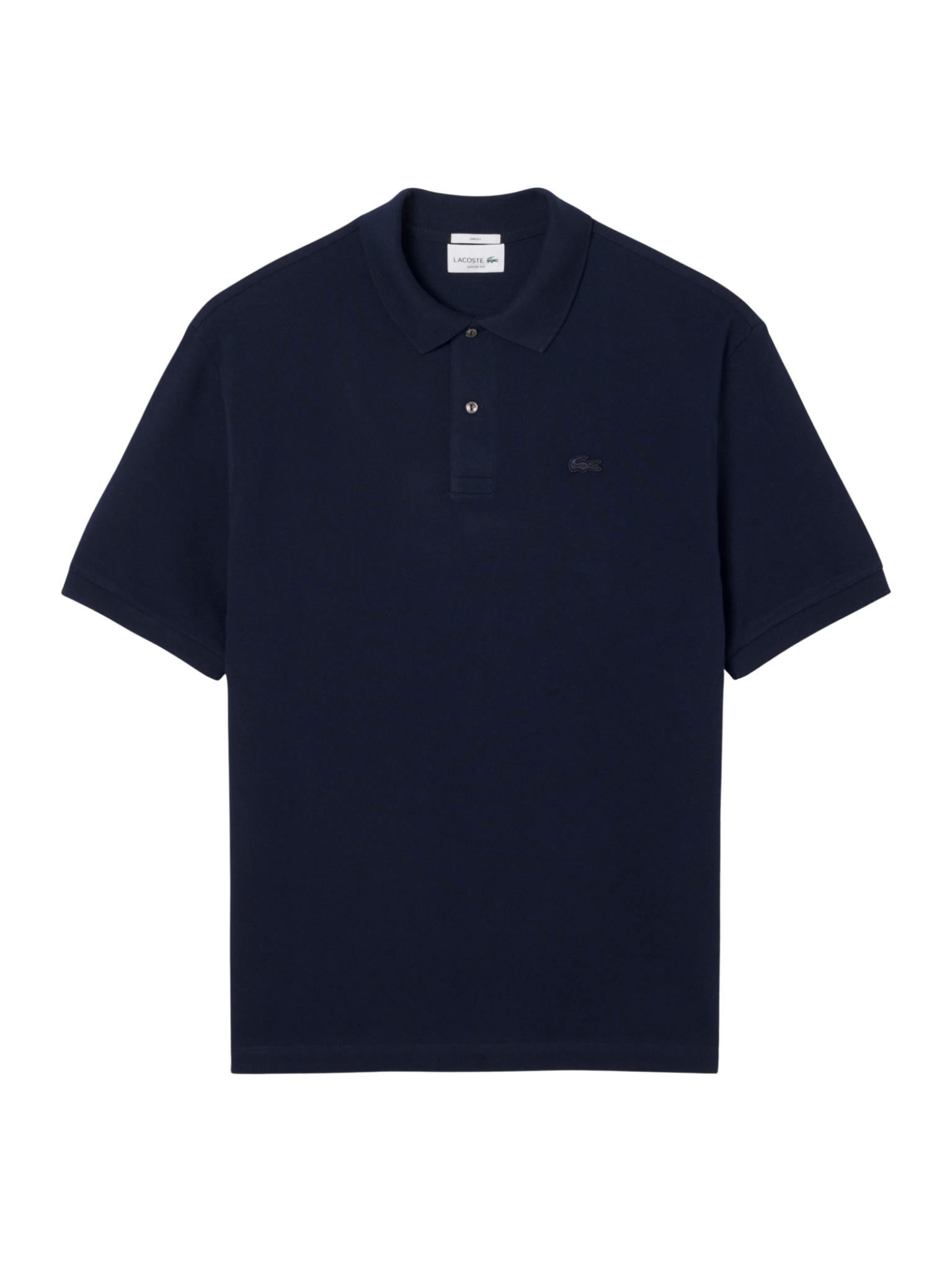 LACOSTE Loose Fit Heavy Piqué Polo Shirt Midnight Blue