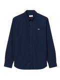 LACOSTE Regular Fit Lightweight Poplin Shirt Midnight Blue